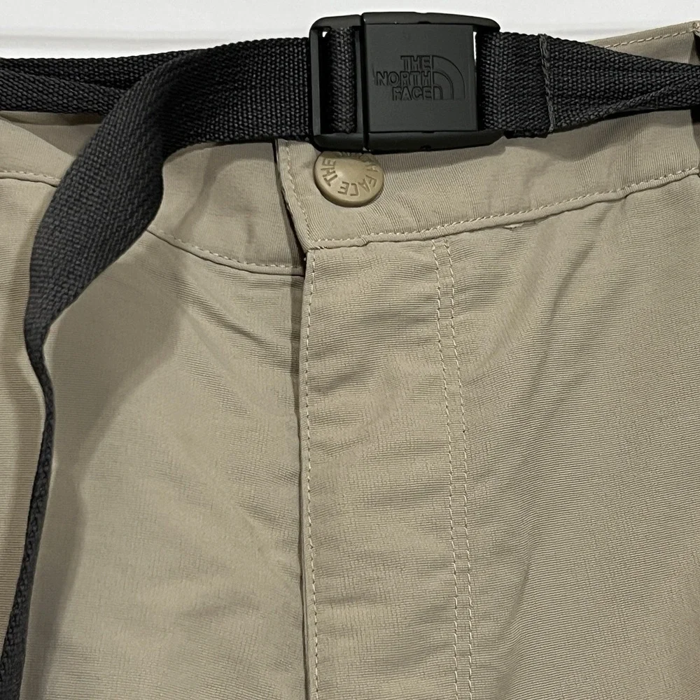 The North Face Tan Khaki Cargo Outdoor Hiking Zip Leg Pants Men Size 2XL